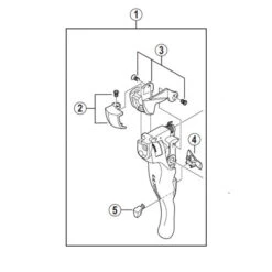 Bras De Levier Shimano Ultegra 6700 Y6SC98010 - Droit