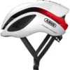 Casque Abus Game Changer - Blanc-Rouge -Magasin De Vélos De Qualité casque abus game changer blanc rouge