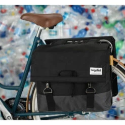 Paire De Sacoches Recyclées Urban Proof 55L Noir/Gris -Magasin De Vélos De Qualité paire de sacoches recyclees urban proof 55l noir gris 2