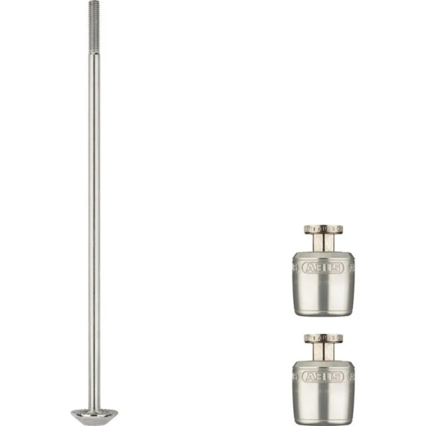 Set De Blocage De Roues Abus Nutfix M5 Argent - 135 Mm 3 Set De Blocage De Roues Abus Nutfix M5 Argent - 135 Mm